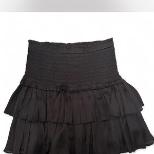 Elegant Black Tiered Skirt